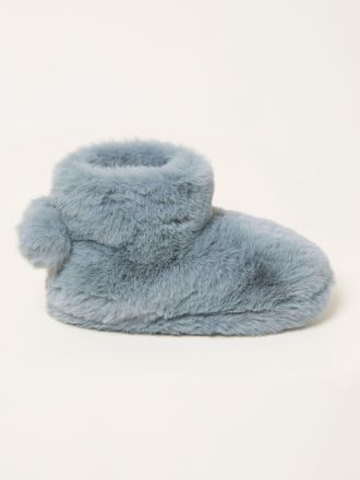 Fat Face FatFace Farah Blue Fur Boot