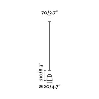 Faro Barcelona Kombo L&aacute;mpara Colgante Gris &Oslash;120 1l 68591-1l