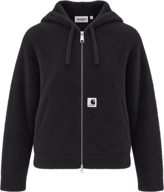 Carhartt Work in Progress Black Medium-Weight Hooded Sweater Jacket