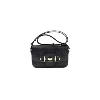 Guess Cross Body Bags, female, Black, Size: ONE SIZE Janie Logo Cnvrtbl Xbody Flap