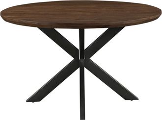 Moloo Mesa de comedor redonda d130, madera nogal