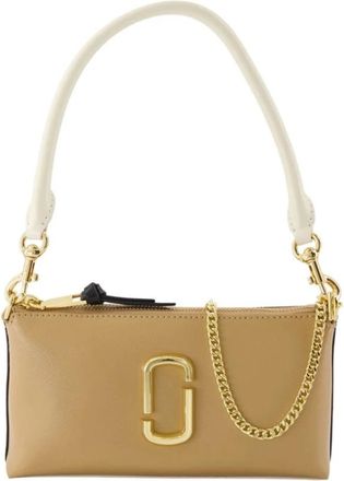 Marc Jacobs Tassen, Dames, Bruin, ONE Size, Leer, Snapshot Pochette Schoudertas