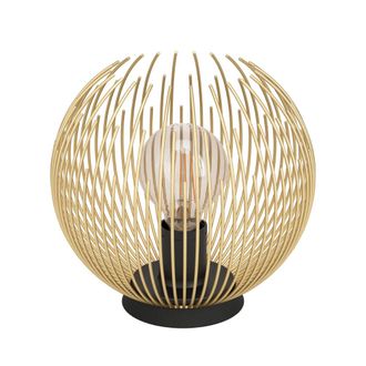 Eglo Venezuela Table Lamp Sphere - Gold & Black | TJ Hughes