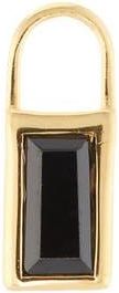 Monica Vinader Baguette Black Spinel Hoop Charm in 18K Gold Vermeil at Nordstrom Rack