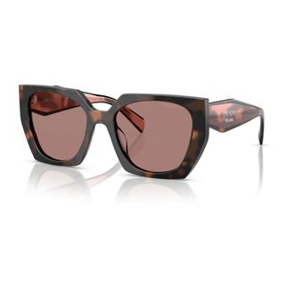 Prada Sunglasses, female, Brown, 53 MM, Opal Tone Square Sunglasses