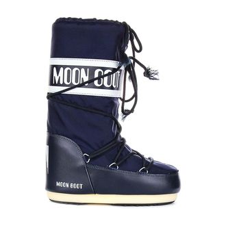 Moon Boot Icon Nylon Boot - female - Moon Boot - Winter Boots - Blue - 6 UK - Shoes