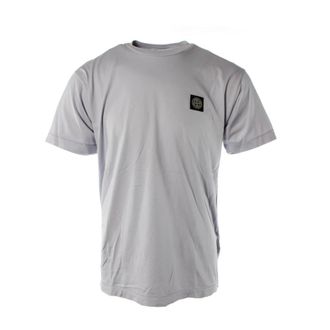 Stone Island Lila Katoenen Heren T-shirt - Heren - T-shirts - Paars - S - Katoen - Tops