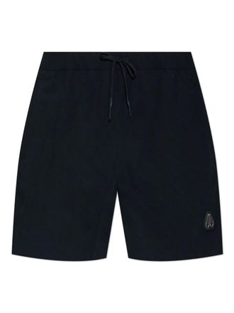 Moose Knuckles Zwembroek met logopatch - Blauw