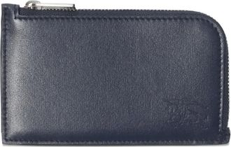 Burberry Portacarte in pelle con zip - Blu