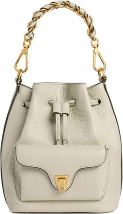 Coccinelle Beat Generation Small Bucket Bag - Dames - Schoudertassen - Beige - ONE Size - Katoen - Tassen