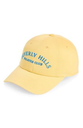 American Needle Beverly Hills Pilates Club Cotton Twill Baseball Cap in Butter at Nordstrom