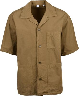Aspesi Turquoise Boxy Patch Pocket Cotton Casual Shirt