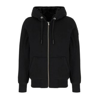 Moose Knuckles Hoodies & sweatvesten, Heren, Zwart, XL, Katoen, Stijlvolle Jassen voor Mannen en Vrouwen
