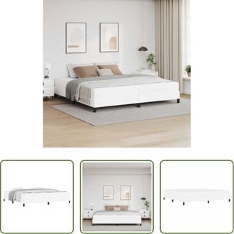 vidaXL vidaXL Letto matrimoniale - Struttura del letto Bianco Puro 200 x 200 cm Tessuto
