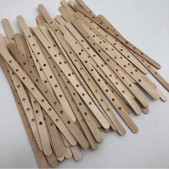 OEM [mai Usato]set Di 100 Portacandele In Legno, Dispositivo Di Centraggio Dello Stoppino, Barre Per Stoppini, Supporti Per Stoppini Per Candele Grandi E 