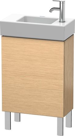 Duravit Duravit L-cube Mueble De Aseo Vertical 48,0 X 24,0 Cm, 1 Puerta, 1 Balda De Cristal, Para Vero Air 072450 Lc6751l, Color: Roble Cepillado Chapa De Mad