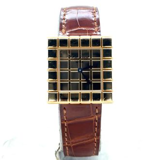 Chopard Pre-owned Chopard Ice Cube Diamond Pave Dial Ladies Watch 12/7407