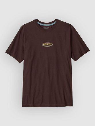 Patagonia 95 Oval Logo Camiseta marr&oacute;n