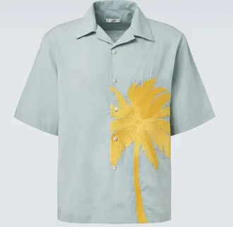 Commas Embroidered bowling shirt