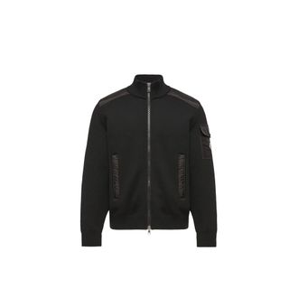 Moncler Moncler Padded Wool Zip-up Cardigan, Men, Black, Size: Xl