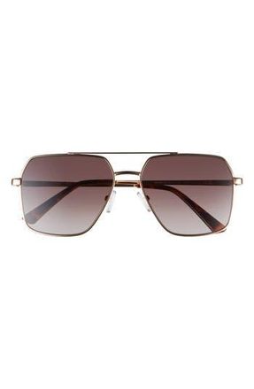 Kurt Geiger 58mm Square Sunglasses in Gold at Nordstrom Rack