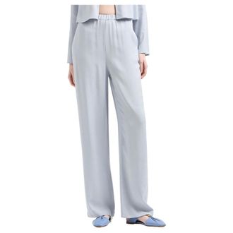 Emporio Armani Dames, Broeken, Grijs, Maat: M