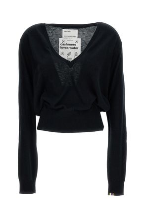 Extreme Cashmere Black N.467 Collin V-Neck Sweater