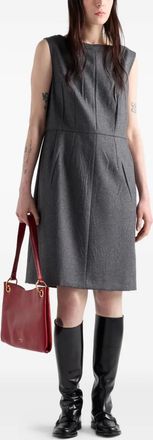 Prada Abito con scollo a barca - Grigio