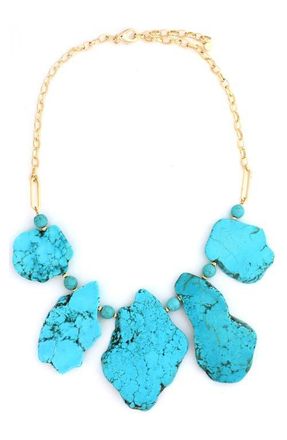 Panacea Turquoise Nugget Statement Necklace at Nordstrom