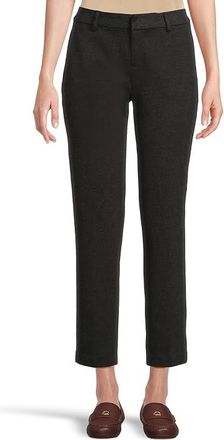 Liverpool L.A. Kelsey Mid-Rise Straight Leg Trouser 29 Ins Womens Clothing Heathered Charcoal : 12 29, Elastane/Nylon/Viscose