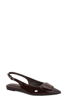 Berness Patent Slingback Strap in Brown at Nordstrom Rack, Size 6.5