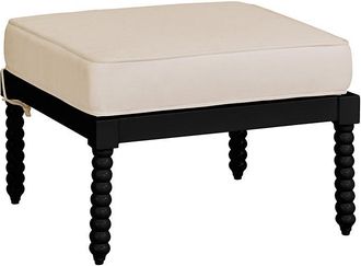 Ballard Designs Kadie Ottoman with Sunbrella Cushion - Black - Ballard Designs