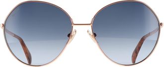 Max Mara Round Womens Gold Blue Gradient MM0096 Metal - One Size