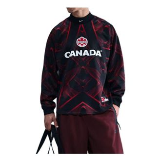Nike Canada Goalkeeper Jersey Black Sport Red White IO0791-010