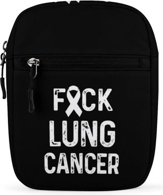 Generic Fuck Lung Cancer Crossbody Bag Adjustable Satchel Cute Shoulder Bag Lightweight Sling Bags