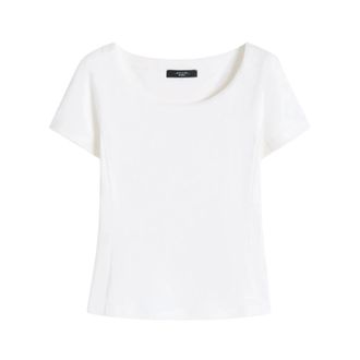 Max Mara T-Shirts, female, White, Size: XS Top Wkdmultig
