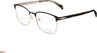 David Beckham Mens 55 mm Brown Opticals