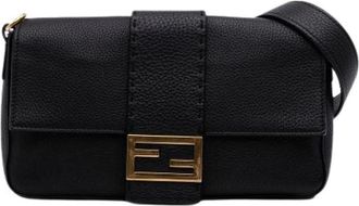 Fendi Pre-owned Shoulder Bags, female, Black, Size: ONE SIZE Pre-owned Vintage Shoulder Bag