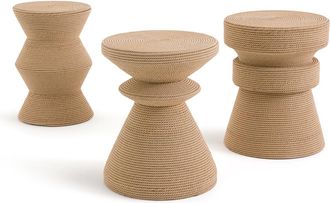 AM.PM Bijzettafel van mango met touw, Sablas