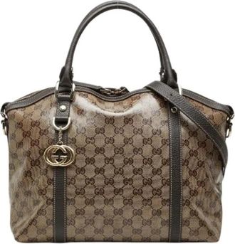 Gucci Pre-owned Vintage Tote Bag - Dames - Vintage Shopper - Bruin - ONE Size - Vintage
