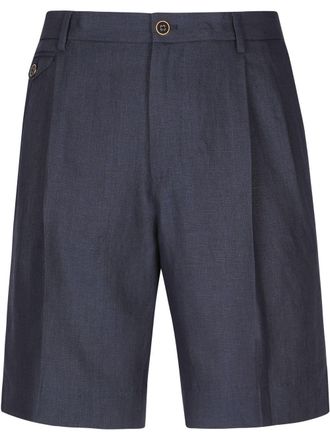 Dolce & Gabbana tailored linen shorts - men - Linen/Flax - 50 - Blue