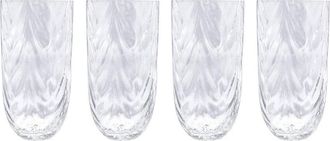 Mariposa Set Of 4 Sip Sip Wave Drinking Glasses