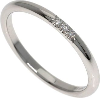 Tiffany & Co. Silver Platinum 950 Band Ring (Pre-Owned)