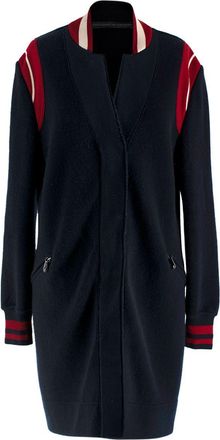 Ermanno Scervino Navy and Red Longline Jacket Size XS