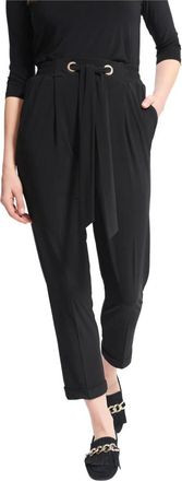 Joseph Ribkoff Oversized 3/4 Lengte Broek - Dames - Wijde Broeken - Zwart - L - Broeken