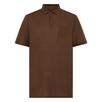 Moorer Polo Shirts, male, Brown, Size: 4XL Peschici-Jtp Polo Shirt