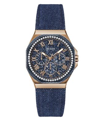 Guess Glaze Dames Blauwe Horloge GW0753L5