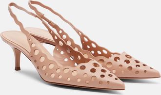 Gianvito Rossi 55 leather slingback pumps