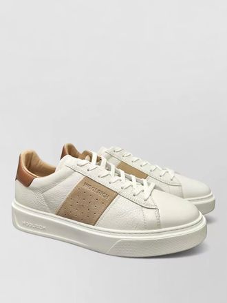 Woolrich court band man sneakers suede design