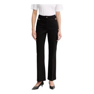 Patou Jeans a zampa con ricamo logo - - Jeans - Donna - Nero - L